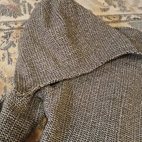 AMERICAN RAG Brown/Cream Wool Tweed Coat w/ Hood (detachable) - Picture 12 of 12